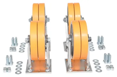 Vestil D-CK4-C15C caster wheel shown from an alternate angle
