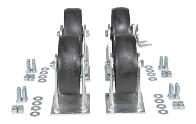 Vestil D-CK4-C23C caster wheel shown from an alternate angle