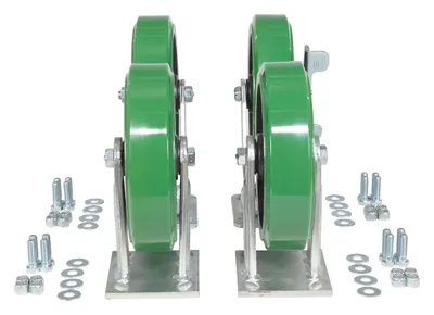 Vestil D-CK4-C33D caster wheel shown from an alternate angle