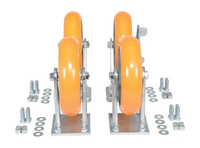 Vestil D-CK4-C34D caster wheel shown from an alternate angle