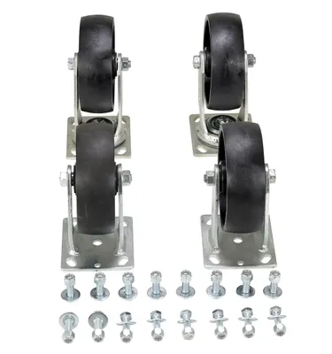 Vestil D-CK4-GFN6-2 caster wheel shown from an alternate angle