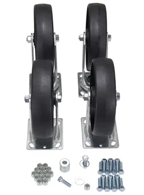 Vestil D-CK4-GFN8-2 caster wheel shown from an alternate angle