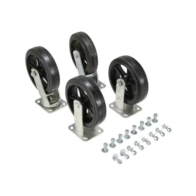 Vestil D-CK4-MR8-2 Mold On Rubber Caster Kit