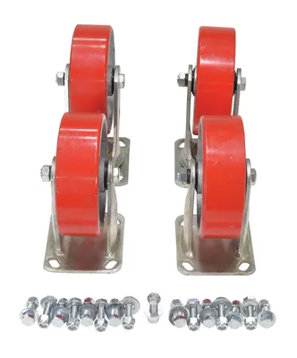 Vestil D-CK4-PU6-2 caster wheel shown from an alternate angle