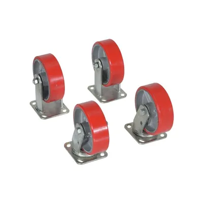 Vestil D-CK4-PU6-2 Poly On Steel Caster Kit