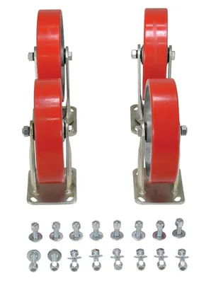 Vestil D-CK4-PU8-2 caster wheel shown from an alternate angle