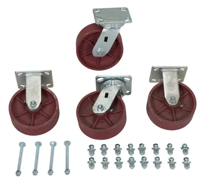 Vestil D-CK4-SC6-2HD caster wheel shown from an alternate angle