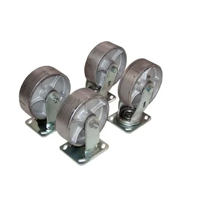Vestil D-CK4-SC8-2 Semi Steel Caster Kit 4800 Lb. Capacity