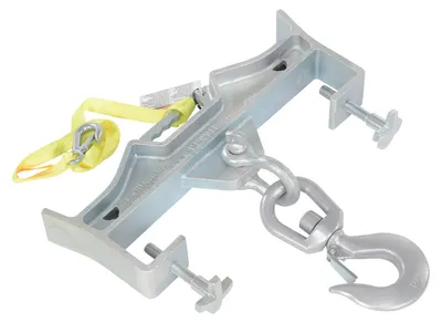 Vestil D-FORK-10-SL Steel Double Swivel Hoist Optioning Hook 2