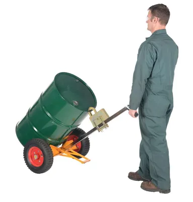 Vestil DBT-1000-PN Steel Deluxe Tilt Back Drum Truck 4
