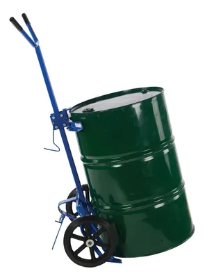 Vestil DBT-1200 Steel Barrel - Drum Truck with Rubber On Steel Wheels 4