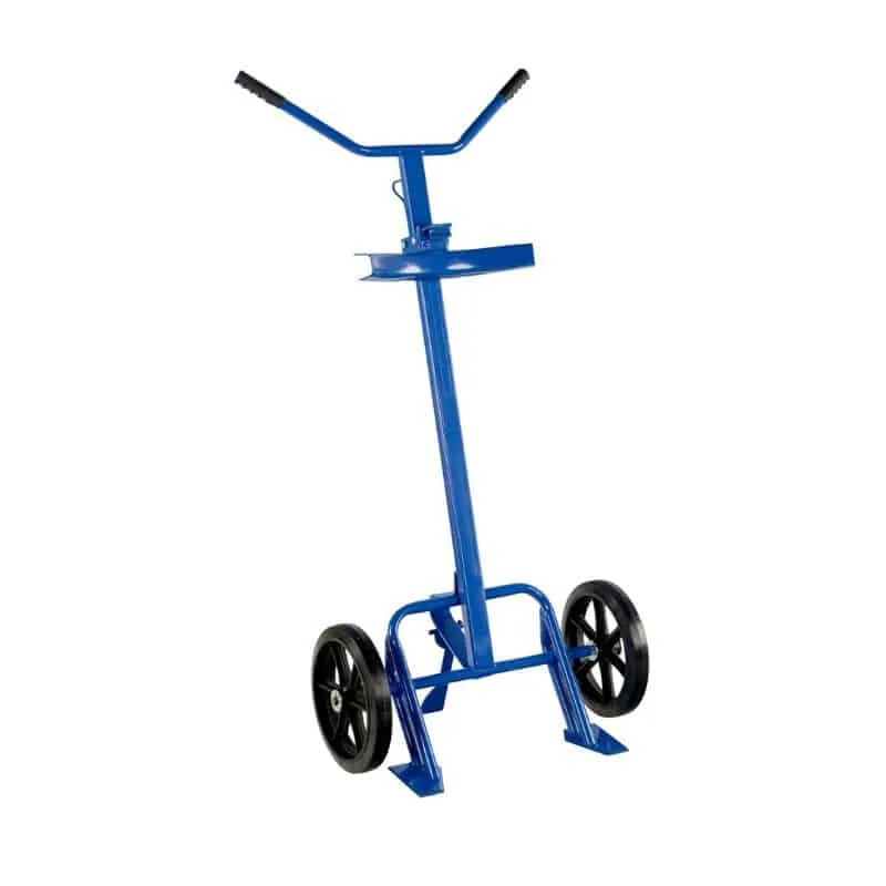 Vestil DBT-1200 Steel Barrel-Drum Truck with Rubber On Steel Wheels