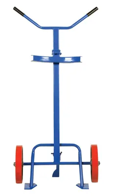 Vestil DBT-1200-P Steel Barrel - Drum Truck with Poly On Steel Wheels 3