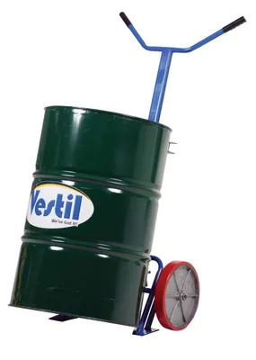 Vestil DBT-1200-P Steel Barrel - Drum Truck with Poly On Steel Wheels 5
