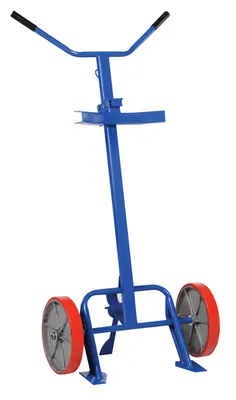 Vestil DBT-1200-P Steel Barrel - Drum Truck with Poly On Steel Wheels