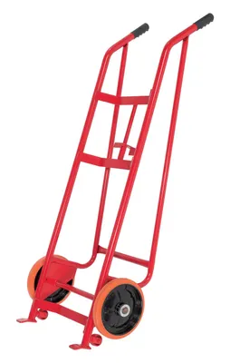 Vestil DBT-RED Steel Polyurethane Barrel-Drum Truck 2