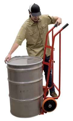 Vestil DBT-RED Steel Polyurethane Barrel-Drum Truck 6