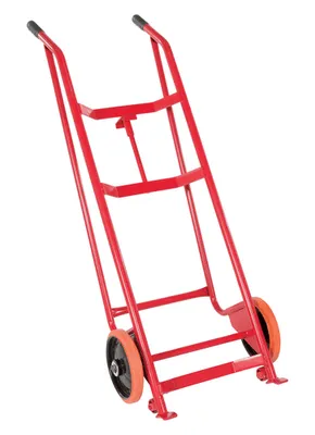 Vestil DBT-RED Steel Polyurethane Barrel-Drum Truck