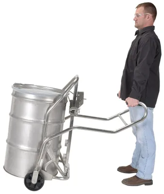 Vestil DBT-SS-DLX Stainless Steel Deluxe Drum Truck 5