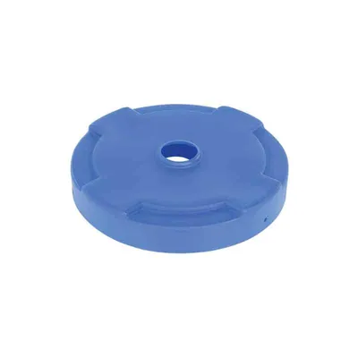 Vestil DC-P-55-CAN-BU Low-Density Polyethylene Drum Recycling Lid Closed