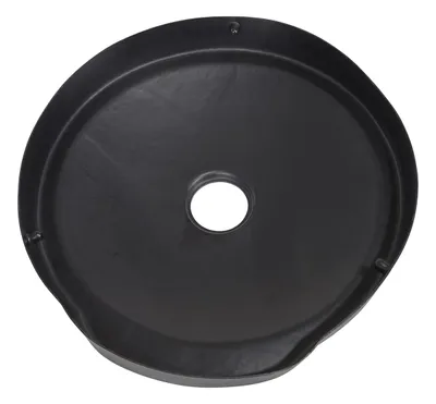 Vestil DC-P-55-CANF-UF-BK Polyethylene Drum Recycling Lid with Flap 2