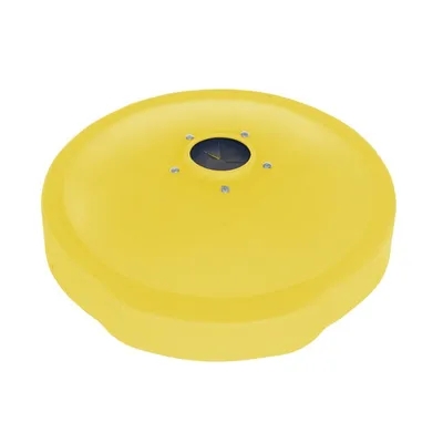 Vestil DC-P-55-CANF-UF-YL Polyethylene Drum Recycling Lid Universal
