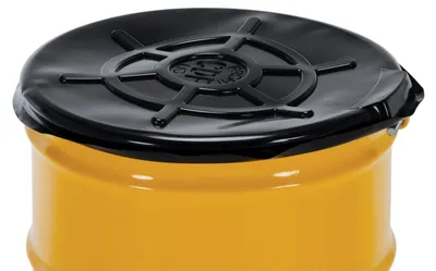 Vestil DC-TPO-B Polyethylene Drum Cover Open Head