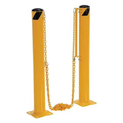 Vestil DCBB-42-4.5 Steel Dock Chain Barrier Bollard (1)