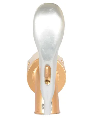 Vestil DFT-AL Brass Plated Aluminum Manual Drum Faucet with Lockable Handle 3