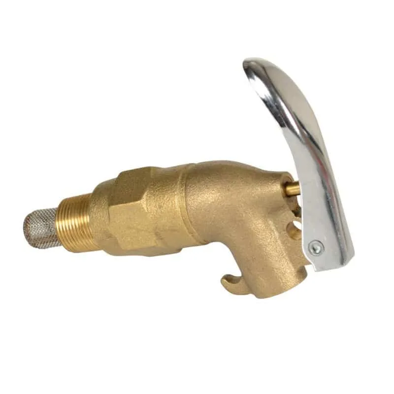 Vestil DFT-RIGID Brass Non Manual Drum Faucet with Lockable Handle (1)