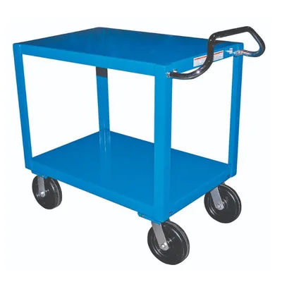 Vestil DH-PH4-3060 Steel 30 In. x 60 In. Platform Heavy Duty Ergo Handle Cart with GFN Casters