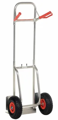 Vestil DHHT-250A-FD-PN Aluminum Fold Down Hand Truck with Pneumatic Wheels 2