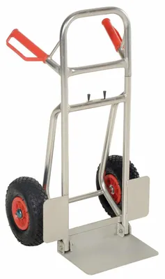 Vestil DHHT-250A-FD-PN Aluminum Fold Down Hand Truck with Pneumatic Wheels 3