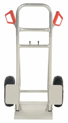 Vestil DHHT-250A-FD-PN Aluminum Fold Down Hand Truck with Pneumatic Wheels 4