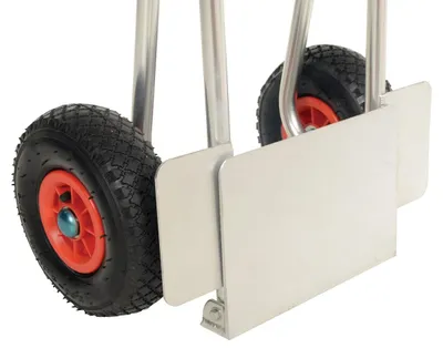 Vestil DHHT-250A-FD-PN Aluminum Fold Down Hand Truck with Pneumatic Wheels 5