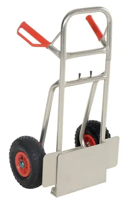Vestil DHHT-250A-FD-PN Aluminum Fold Down Hand Truck with Pneumatic Wheels 6