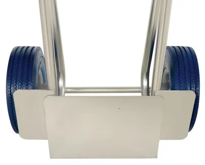 Vestil DHHT-250A-FD-UB Aluminum Fold Down Hand Truck with Blue Flat-Free Urethane 5