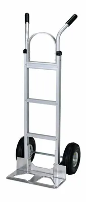 Vestil DHHT-500A-ANP Aluminum Dual Handle Hand Truck with Aluminum Plate 2
