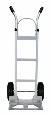 Vestil DHHT-500A-ANP Aluminum Dual Handle Hand Truck with Aluminum Plate 3
