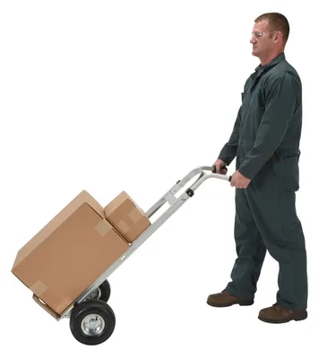 Vestil DHHT-500A Aluminum Dual Handle Hand Truck 6