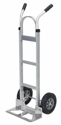 Vestil DHHT-500A-HR Aluminum Dual Handle Hand Truck with Hard Rubber Wheels 2