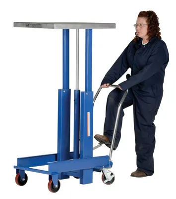 Vestil DIE-2430-DC-C lift table shown from an alternate angle