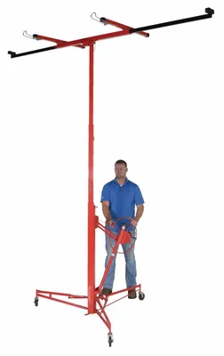 Vestil DPH-X-11 hoists and crane shown from an alternate angle