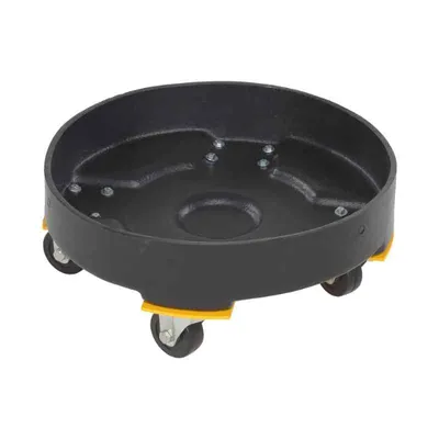 Vestil DRUM-DP-HD-30-BK Polyethylene Heavy Duty Drum Dolly