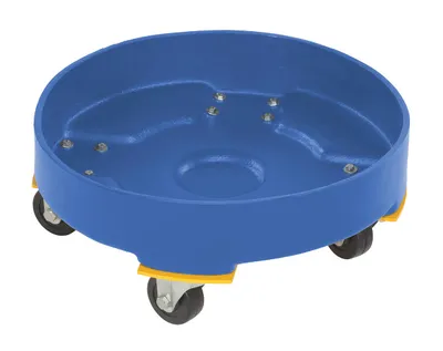 Vestil DRUM-DP-HD-30-BU Polyethylene Heavy Duty Drum Dolly