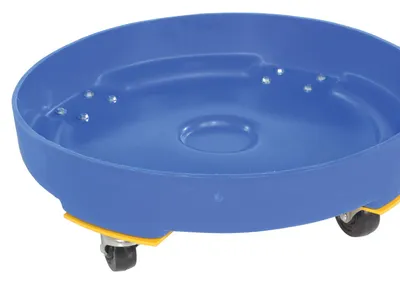 Vestil DRUM-DP-HD-55-BU Polyethylene Heavy Duty Drum Dolly