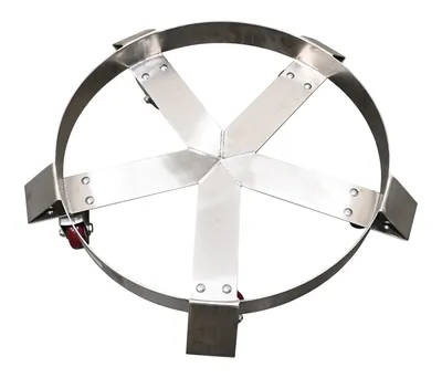 Vestil DRUM-FSD-SS-55-N Stainless Steel Mobile Drum Dolly