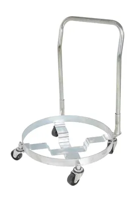 Vestil DRUM-QUAD-C-HDL Steel Multipurpose Quad Drum Dolly with Handle