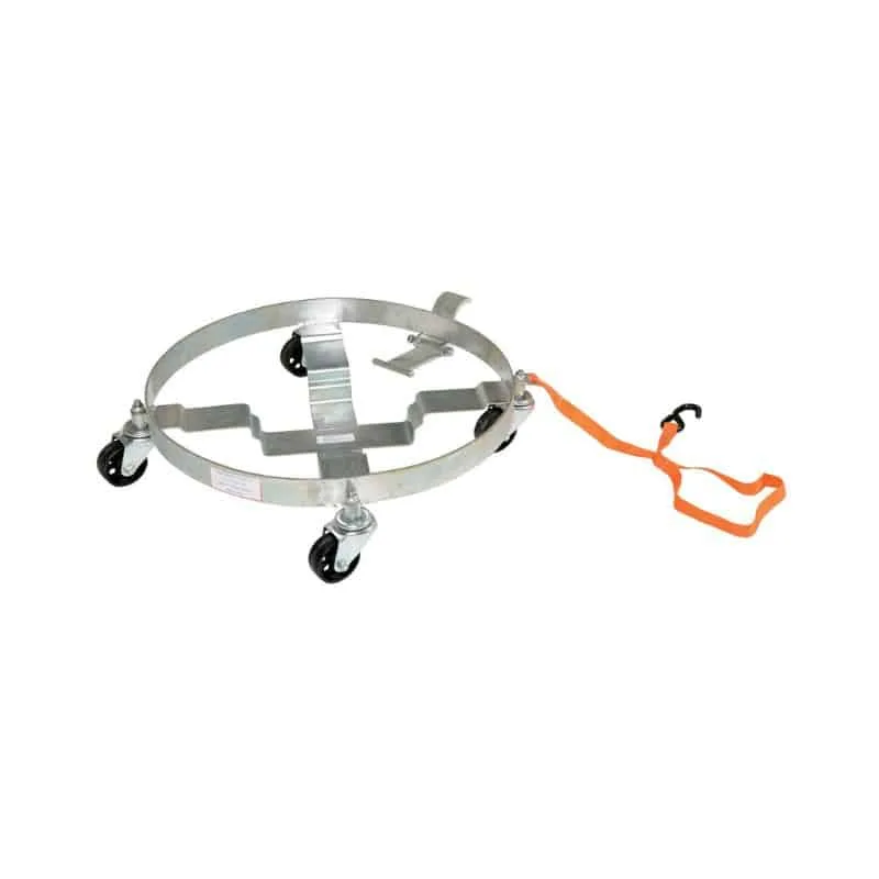 Vestil DRUM-QUAD-C-TLT Steel Multipurpose Tilting Drum Dolly