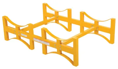 Vestil DRUM-RACK-2 shown from an alternate angle